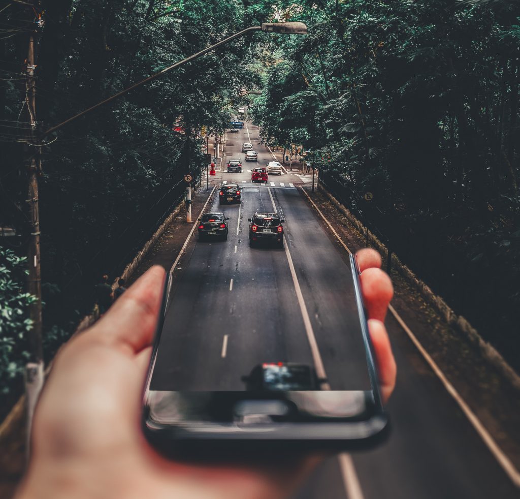 Perspective Smartphone Car