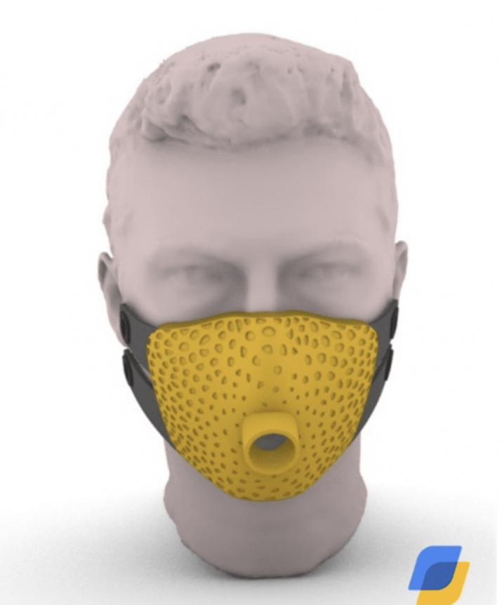 Maschera in TPU dell'azienda ELMEC 3D